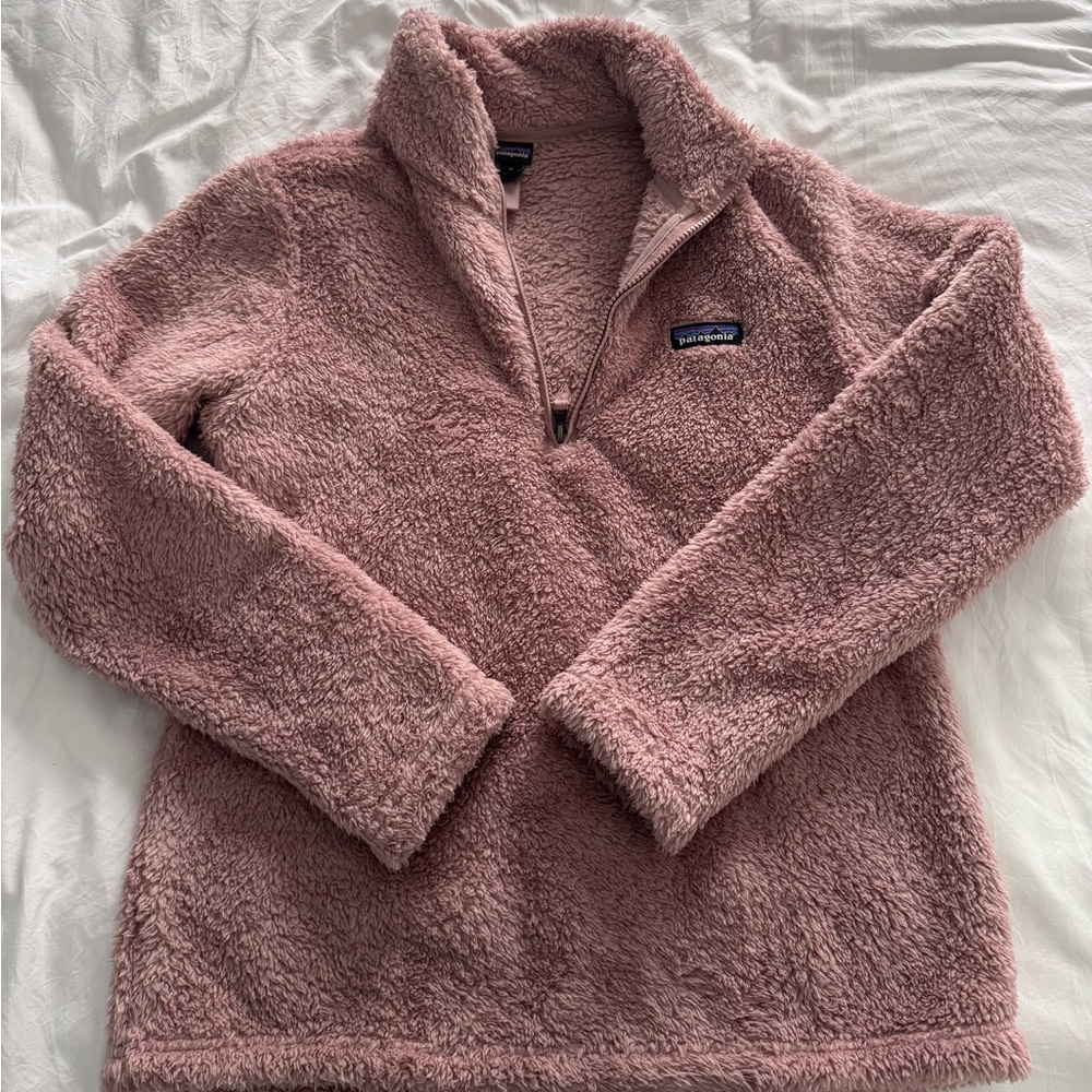Patagonia Pink Mauve Fleece Pullover Medium NWOT